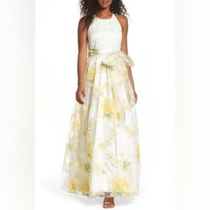 Eliza J Floral‑Print Halter neckline